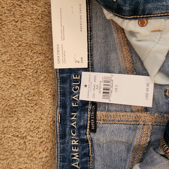 AE NWT Super Stretch Curvy Hi-Rise Shortie - Picture 3 of 4